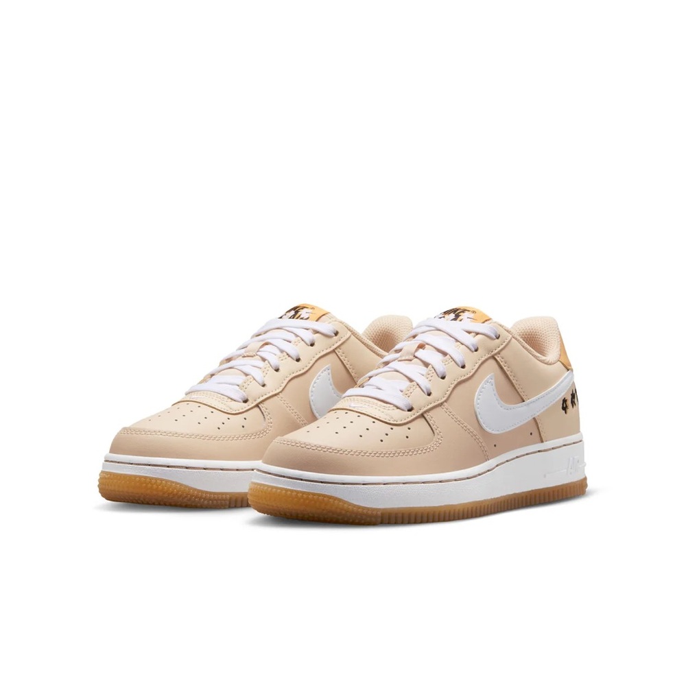 Nike Air Force 1 SE Big Kids Girls Size 3Y Sanddrift/Twine/White Tan FZ1615-100